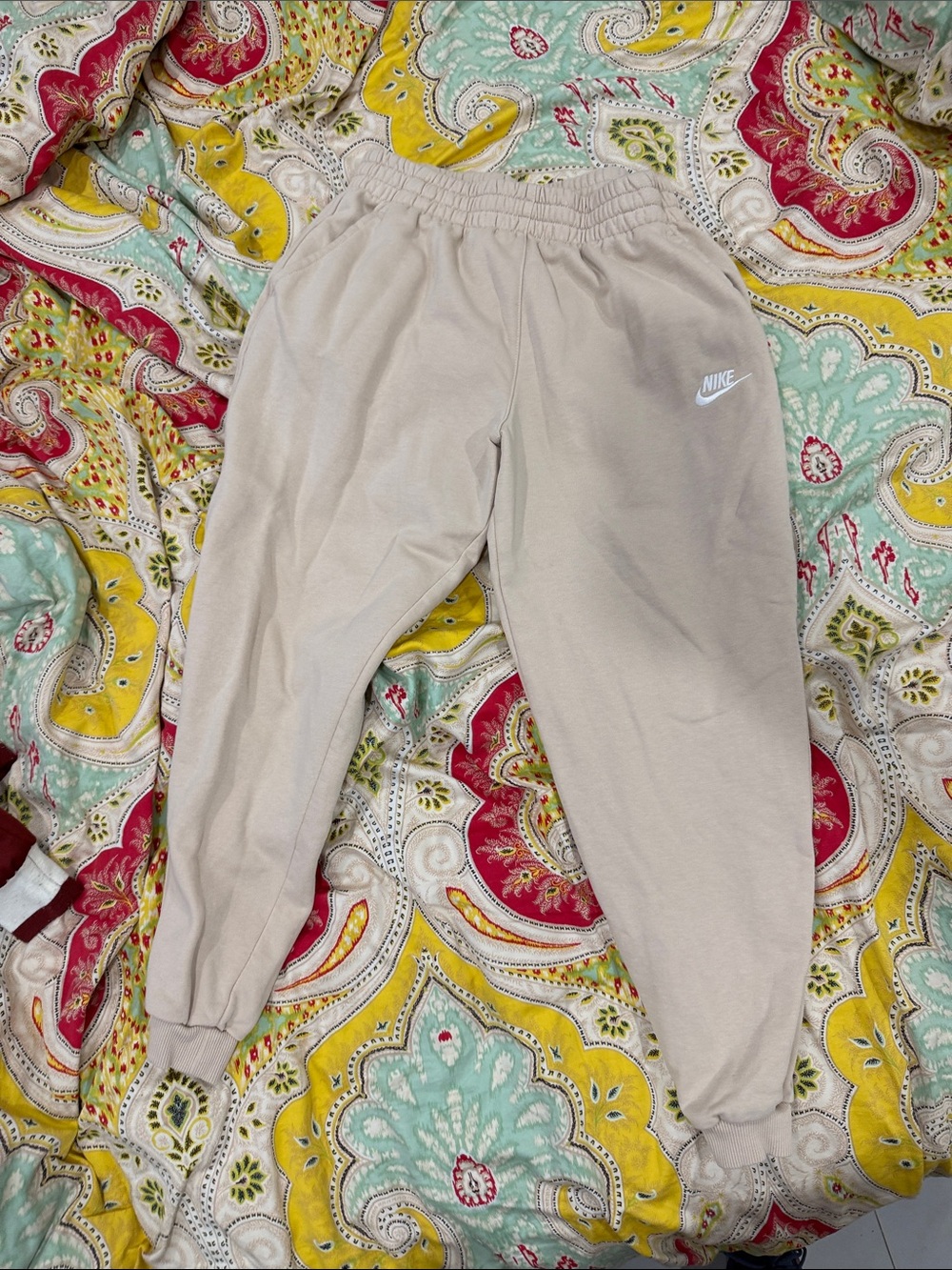 Nike Kids Light Beige Jogger Sweatpants